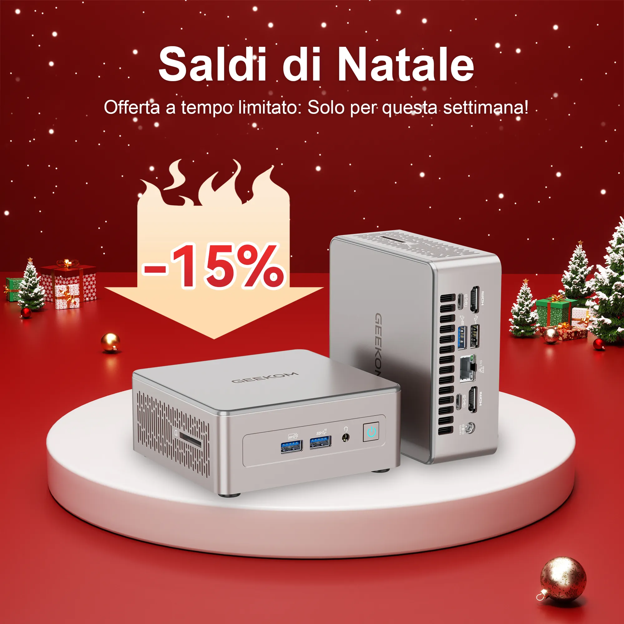 GEEKOM A5 Mini PC Saldi di Natale