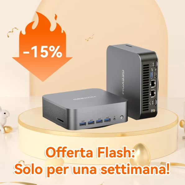 GEEKOM GT1 Mega Mini PC Ultra 1a generazione Intel® Core™ U9-185H | U5-125H