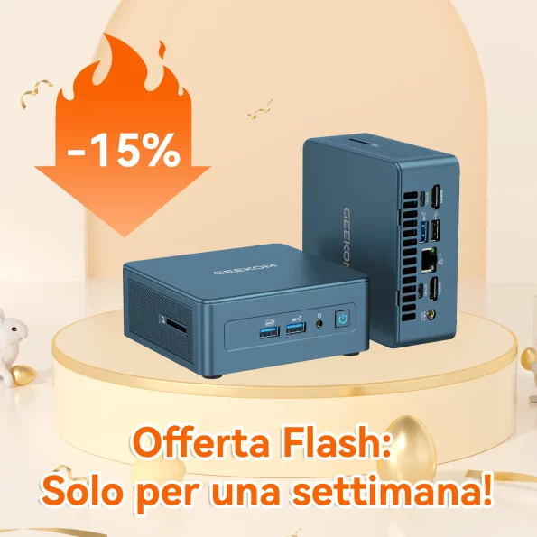 GEEKOM IT13 2025 Edition Mini PC con Intel Core i9-13900HK di 13a generazione