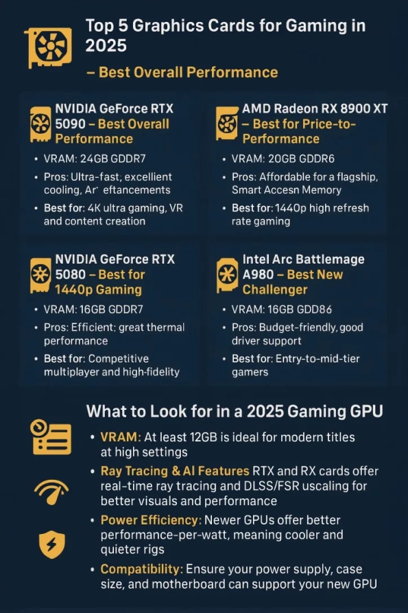 Le 4 Migliori Schede Video per il Gaming nel 2025