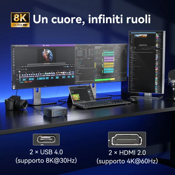 PC IT15 supporta 4 monitor 4K e risoluzioni fino a 8K