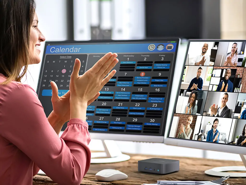 Mini PC per Videoconferenze con Supporto Multi-Monitor