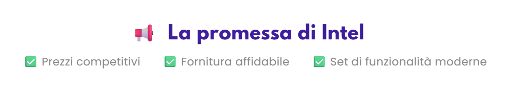 La promessa di Intel
