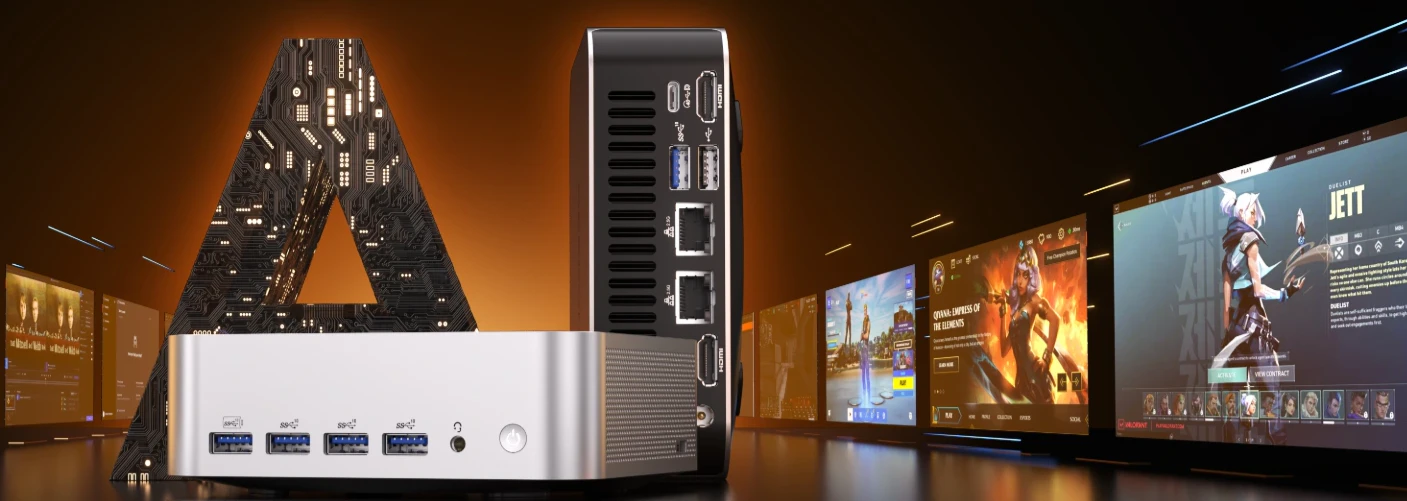 Mini PC da gaming potente per i giochi più popolari e titoli AAA