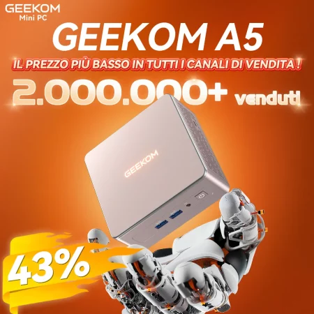 GEEKOM A5 Mini PC AMD Ryzen™ 7-5825U