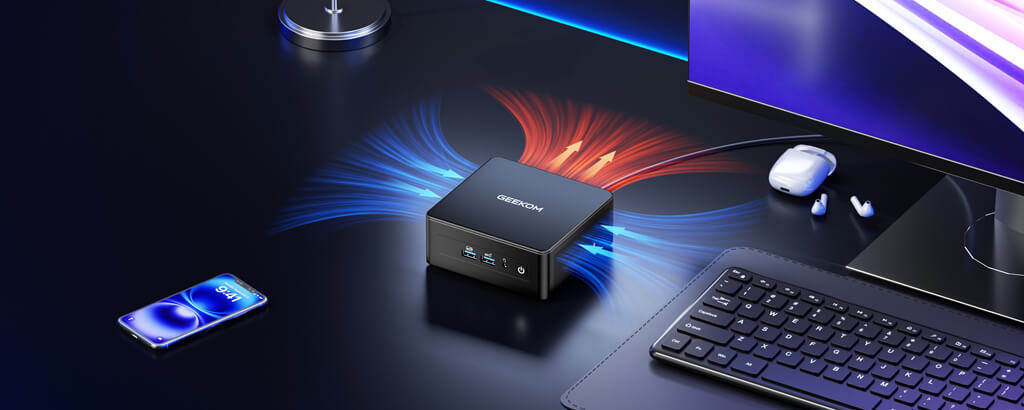 GEEKOM IT15 Mini PC con sistema di raffreddamento IceBlast 2.0