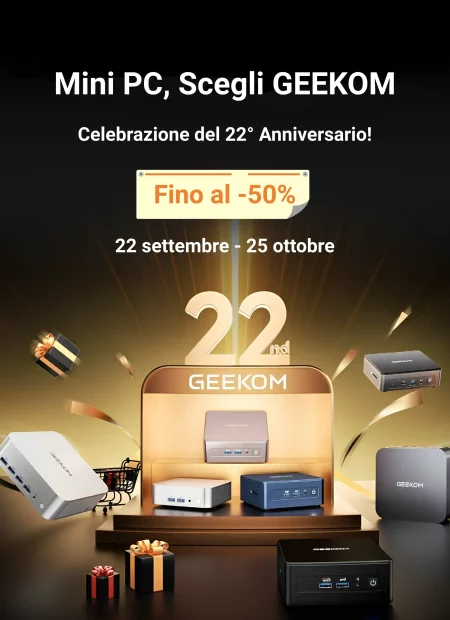 GEEKOM Celebrazione del 22° Anniversario!