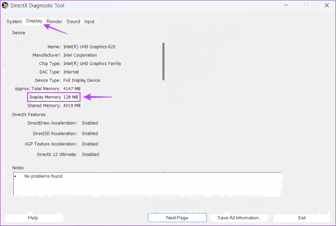 VRAM GPU integrata