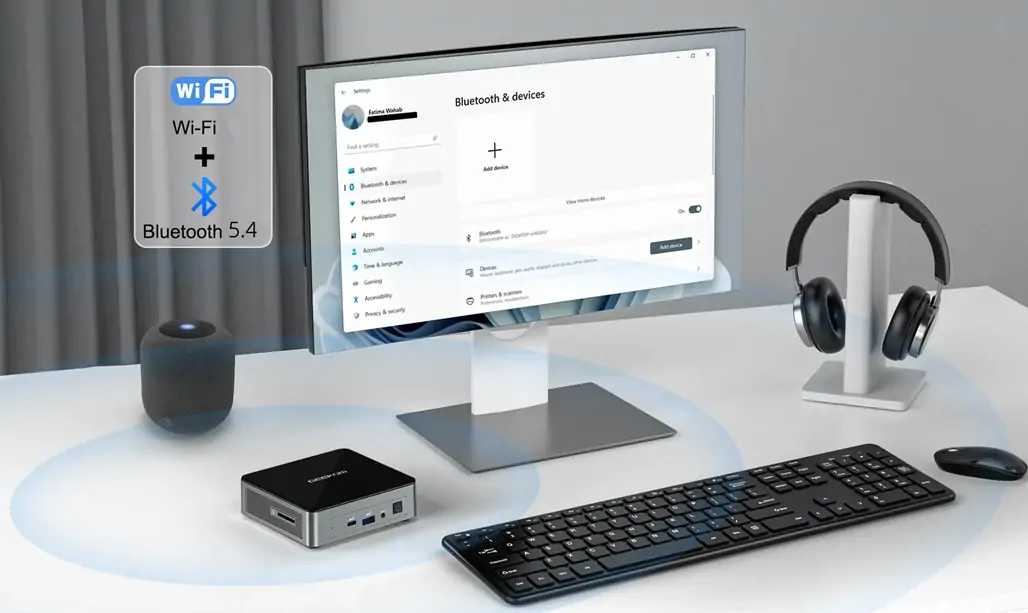 Il Geekom Mini PC supporta la funzione Bluetooth