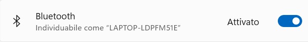 PC con Bluetooth integrato