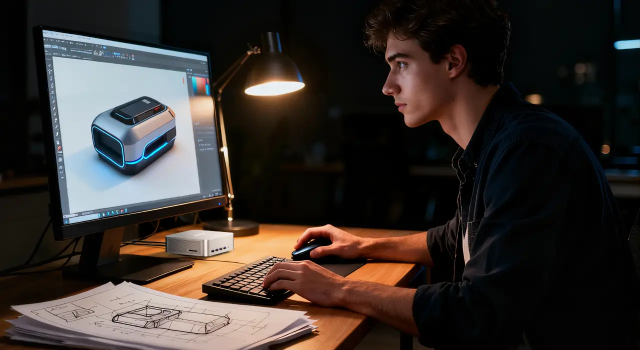Utilizzare il GEEKOM A7 Max Mini PC per lavori creativi come il rendering 3D