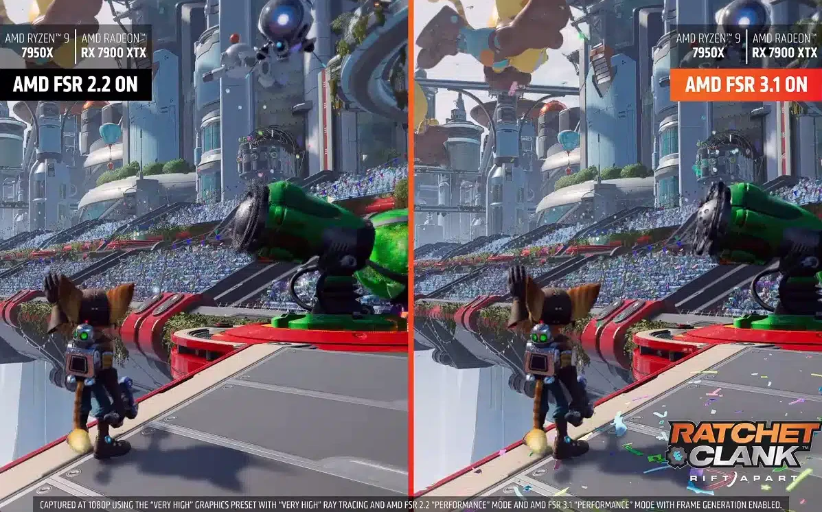 AMD FSR 2.2 vs FSR 3.1