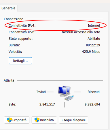 Verificare l'indirizzo IPv4