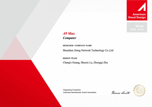 GEEKOM A9 Max vince il premio American Good Design Award (Silver) 2025