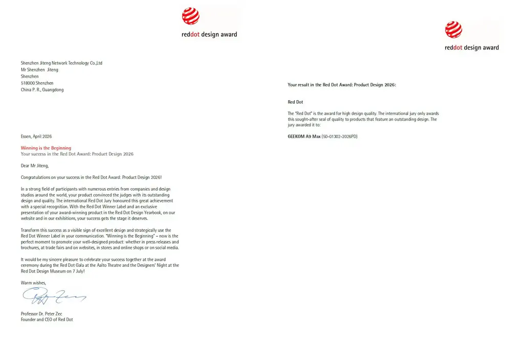 Red Dot Award 2026-geekom