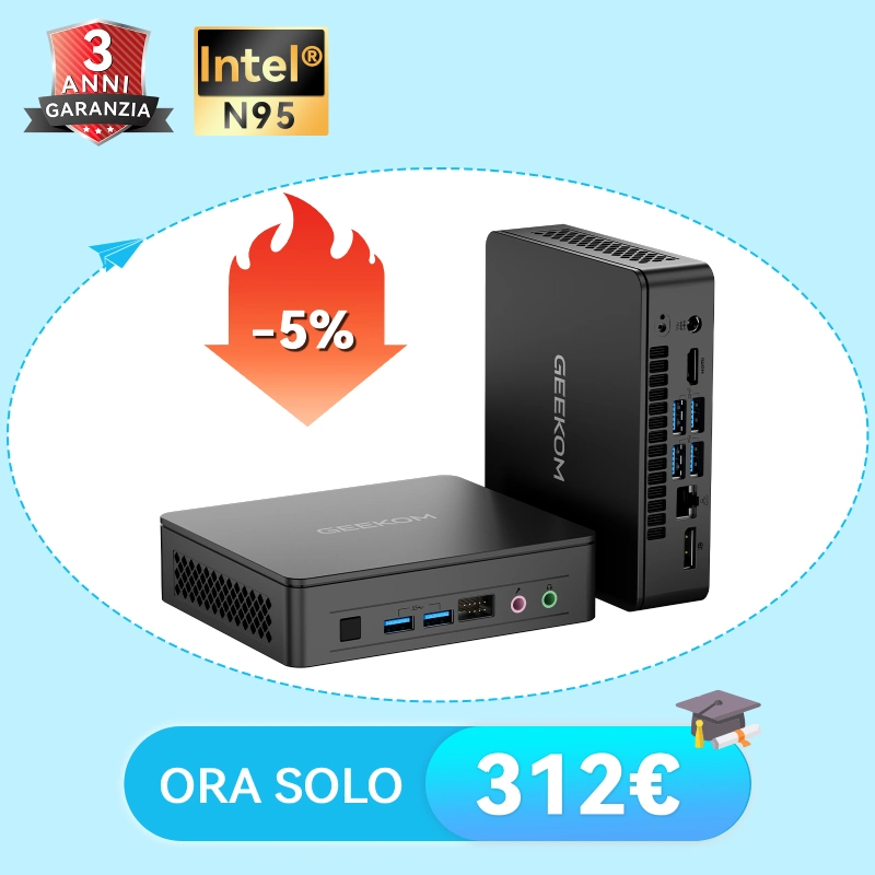 GEEKOM Air12 Lite Mini PC con Intel® N95 | GEEKOM Italia