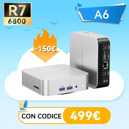 GEEKOM A6 Mini PC con AMD Ryzen™ 7 6800