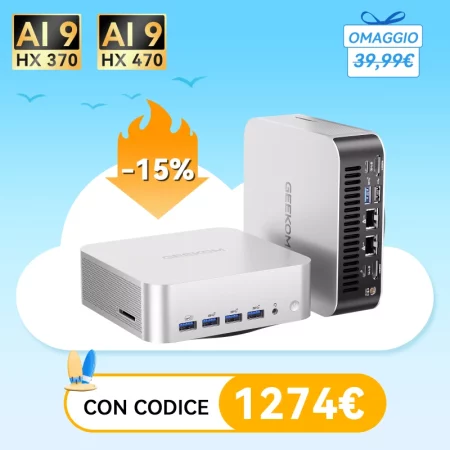 GEEKOM A9 Max 2026 Mini PC con AMD Ryzen™ AI 9 HX 470/HX 370